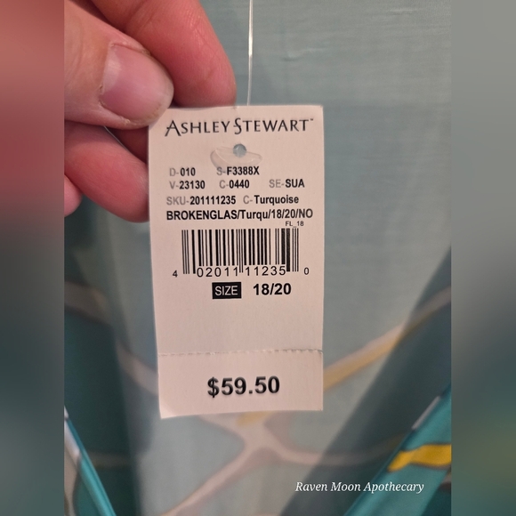 Teal and Yellow Abstract Wrap Dress - Picture 7 of 10